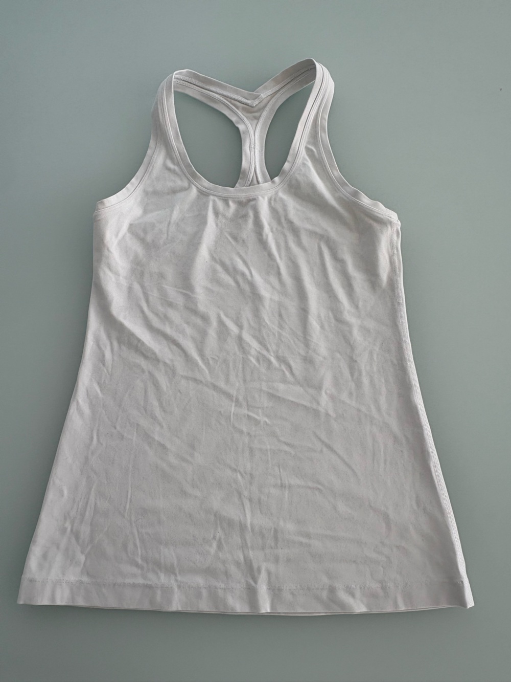 lululemon athletica White Racerback Tank - Lightweight Athletic Fit